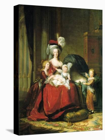 Marie Antoinette and Her Children, 1787-Marie Louise Elisabeth Vigee-Lebrun-Stretched Canvas