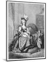 Marie Antoinette and Her Children, C1787-Elisabeth Louise Vigee-LeBrun-Mounted Giclee Print