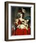 Marie-Antoinette and Her Four Children, 1787-Elisabeth Louise Vigee-LeBrun-Framed Premium Giclee Print