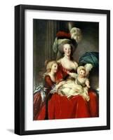 Marie-Antoinette and Her Four Children, 1787-Elisabeth Louise Vigee-LeBrun-Framed Giclee Print