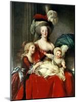 Marie-Antoinette and Her Four Children, 1787-Elisabeth Louise Vigee-LeBrun-Mounted Giclee Print