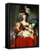 Marie-Antoinette and Her Four Children, 1787-Elisabeth Louise Vigee-LeBrun-Framed Stretched Canvas