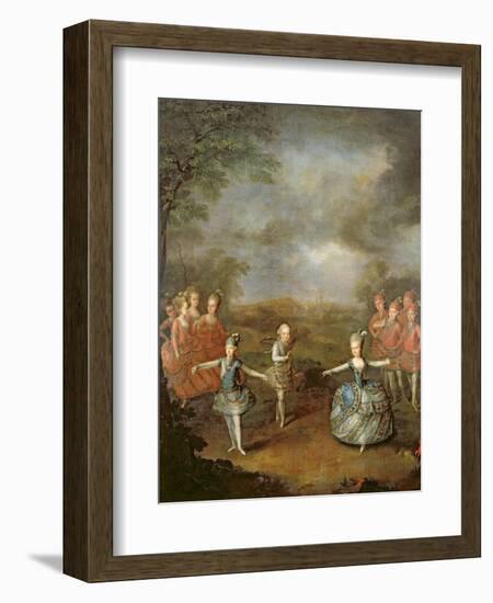 Marie Antoinette and Her Sisters in 'Il Trionfo Dell' Amore, Performed on 25th January-Johann Georg Weikert-Framed Giclee Print