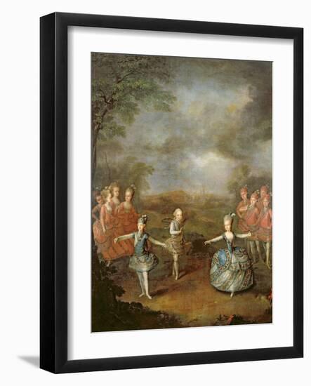 Marie Antoinette and Her Sisters in 'Il Trionfo Dell' Amore, Performed on 25th January-Johann Georg Weikert-Framed Giclee Print