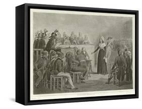 Marie Antoinette at the Revolutionary Tribunal-Denis Auguste Marie Raffet-Framed Stretched Canvas