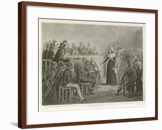 Marie Antoinette at the Revolutionary Tribunal-Denis Auguste Marie Raffet-Framed Giclee Print