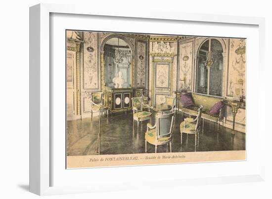 Marie Antoinette Bedroom, Fontainbleau, France-null-Framed Art Print