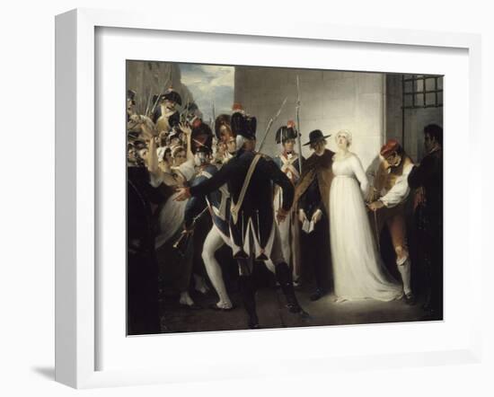 Marie-Antoinette conduite à son exécution, le 16 octobre 1793-William Hamilton-Framed Giclee Print