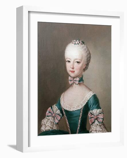 Marie Antoinette Daughter of Emperor Francis I and Maria Theresa of Austria-Jean-Etienne Liotard-Framed Giclee Print