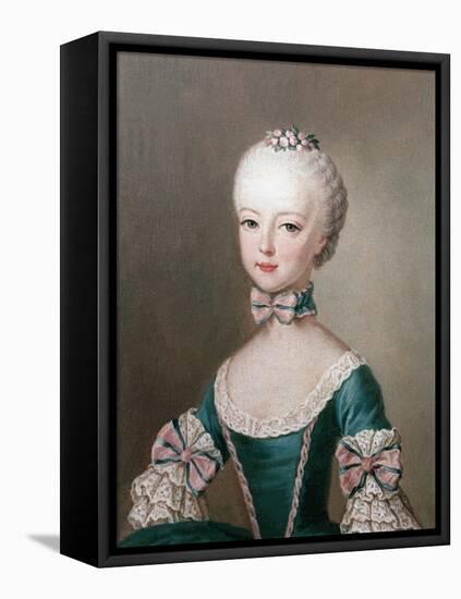 Marie Antoinette Daughter of Emperor Francis I and Maria Theresa of Austria-Jean-Etienne Liotard-Framed Stretched Canvas