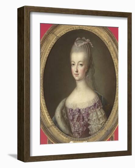 Marie-Antoinette de Lorraine-Habsbourg, archiduchesse d'Autriche, reine de France (1755-1793)-Joseph Ducreux-Framed Giclee Print