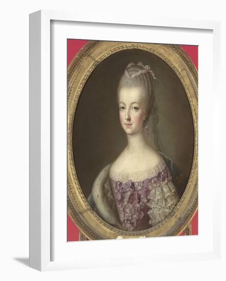 Marie-Antoinette de Lorraine-Habsbourg, archiduchesse d'Autriche, reine de France (1755-1793)-Joseph Ducreux-Framed Giclee Print