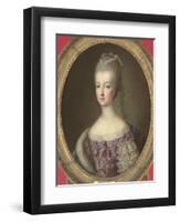 Marie-Antoinette de Lorraine-Habsbourg, archiduchesse d'Autriche, reine de France (1755-1793)-Joseph Ducreux-Framed Premium Giclee Print