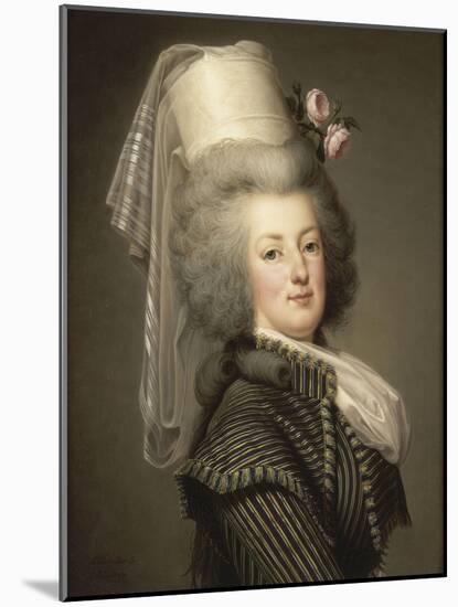 Marie-Antoinette de Lorraine-Habsbourg, reine de France, en habit d'amazone en 1788 (1755-1793)-Adolf Ulrich Wertmuller-Mounted Giclee Print