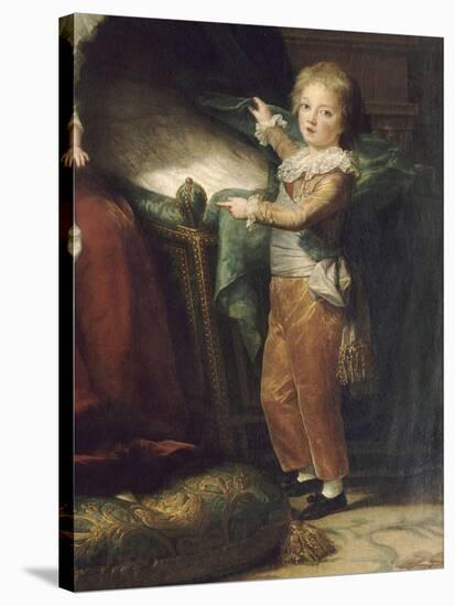 Marie-Antoinette de Lorraine-Hasbourg, reine de France et ses enfants-Elisabeth Louise Vigée-LeBrun-Stretched Canvas
