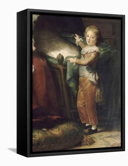 Marie-Antoinette de Lorraine-Hasbourg, reine de France et ses enfants-Elisabeth Louise Vigée-LeBrun-Framed Stretched Canvas