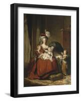 Marie-Antoinette de Lorraine-Hasbourg, reine de France et ses enfants-Elisabeth Louise Vigée-LeBrun-Framed Giclee Print