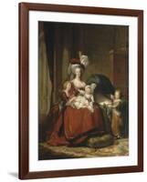 Marie-Antoinette de Lorraine-Hasbourg, reine de France et ses enfants-Elisabeth Louise Vigée-LeBrun-Framed Giclee Print