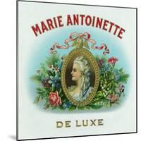 Marie Antoinette De Luxe Brand Cigar Box Label-Lantern Press-Mounted Art Print
