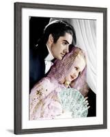 MARIE ANTOINETTE, from left: Tyrone Power, Norma Shearer, 1938-null-Framed Photo