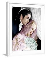 MARIE ANTOINETTE, from left: Tyrone Power, Norma Shearer, 1938-null-Framed Photo