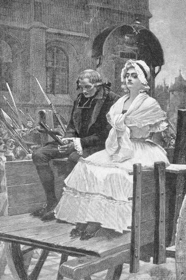 Marie Antoinette Going to Guillotine' Giclee Print | AllPosters.com