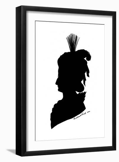 Marie Antoinette in Silhouette-Theodore Tharp-Framed Premium Giclee Print