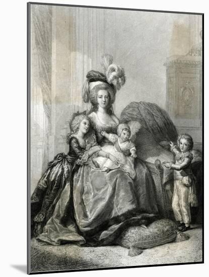 Marie Antoinette, Lebrun-null-Mounted Photographic Print
