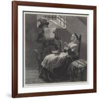 Marie Antoinette Listening to the Act of Accusation the Day before Her Trial-Edgar Melville Ward-Framed Giclee Print