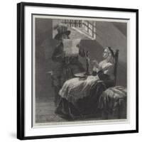 Marie Antoinette Listening to the Act of Accusation the Day before Her Trial-Edgar Melville Ward-Framed Giclee Print