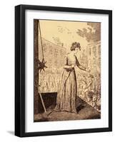 Marie Antoinette martyrdom-George Cruikshank-Framed Giclee Print