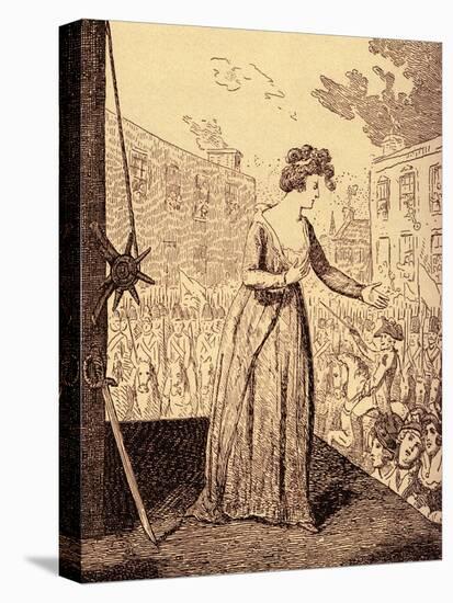 Marie Antoinette martyrdom-George Cruikshank-Stretched Canvas