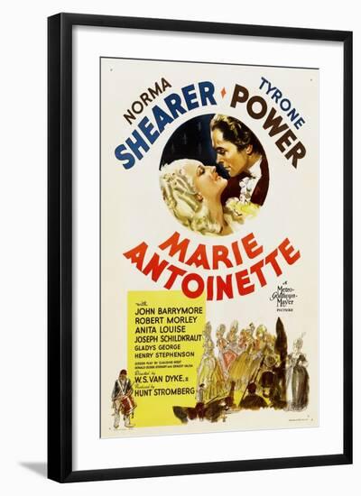 Marie Antoinette, Norma Shearer, Tyrone Power, 1938-null-Framed Art Print