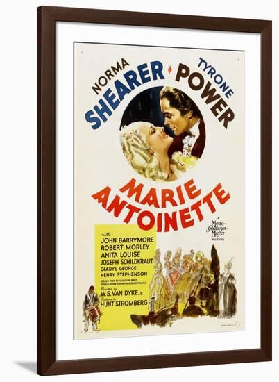 Marie Antoinette, Norma Shearer, Tyrone Power, 1938-null-Framed Art Print