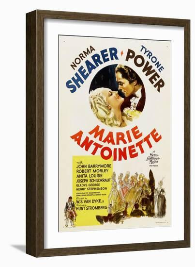 Marie Antoinette, Norma Shearer, Tyrone Power, 1938-null-Framed Art Print