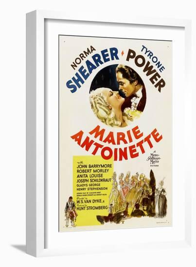 Marie Antoinette, Norma Shearer, Tyrone Power, 1938-null-Framed Art Print