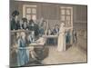 Marie Antoinette of Austria Judged by the Revolutionary Tribunal Court, 16th October 1793-Pierre Bouillon-Mounted Giclee Print