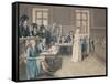 Marie Antoinette of Austria Judged by the Revolutionary Tribunal Court, 16th October 1793-Pierre Bouillon-Framed Stretched Canvas
