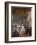 Marie Antoinette Playing the Harp-Jean-Baptiste André Gautier Dagoty-Framed Giclee Print