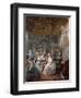 Marie Antoinette Playing the Harp-Jean-Baptiste André Gautier Dagoty-Framed Giclee Print