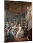 Marie Antoinette Playing the Harp-Jean-Baptiste André Gautier Dagoty-Mounted Giclee Print