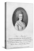 Marie Antoinette, Queen Consort of Louis XVI of France, 1790-Francesco Bartolozzi-Stretched Canvas