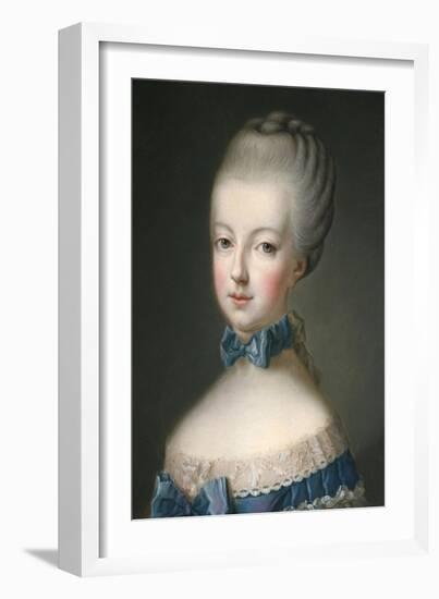 Marie Antoinette Queen of France, 1770-Jean Baptiste Charpentier-Framed Art Print