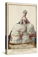 Marie Antoinette, Queen of France and Navare-Pierre Duflos-Stretched Canvas