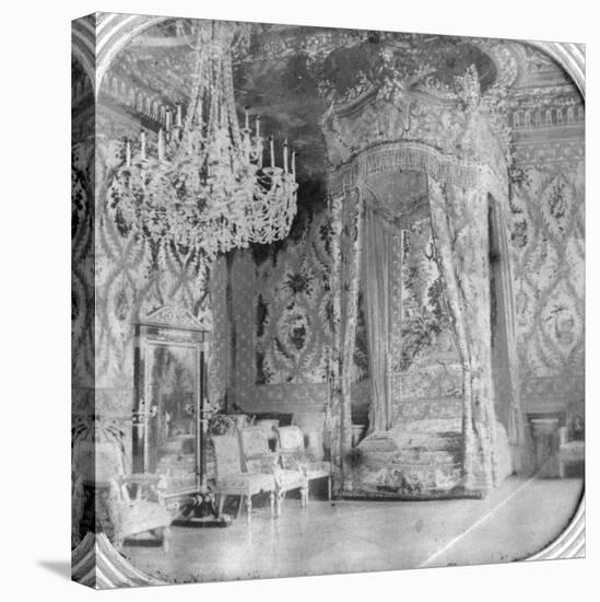 Marie Antoinette's Bedroom, Palace of Fontainebleau, France, Late 19th or Early 20th Century-null-Stretched Canvas