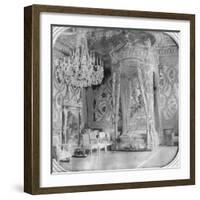 Marie Antoinette's Bedroom, Palace of Fontainebleau, France, Late 19th or Early 20th Century-null-Framed Giclee Print