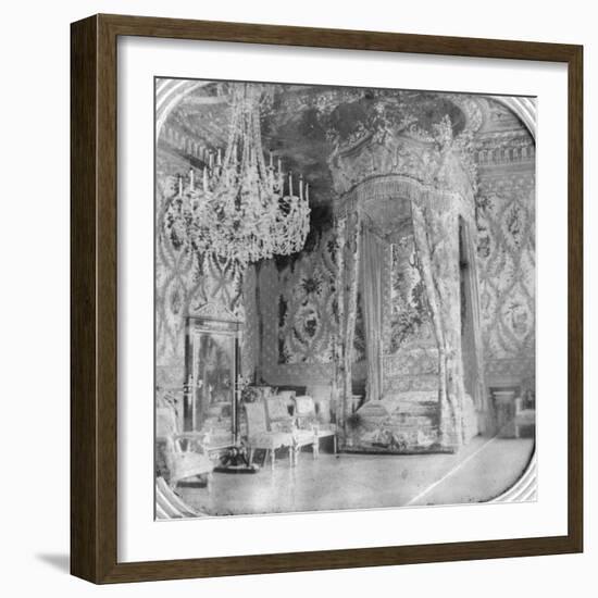 Marie Antoinette's Bedroom, Palace of Fontainebleau, France, Late 19th or Early 20th Century-null-Framed Giclee Print