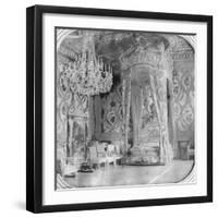 Marie Antoinette's Bedroom, Palace of Fontainebleau, France, Late 19th or Early 20th Century-null-Framed Giclee Print