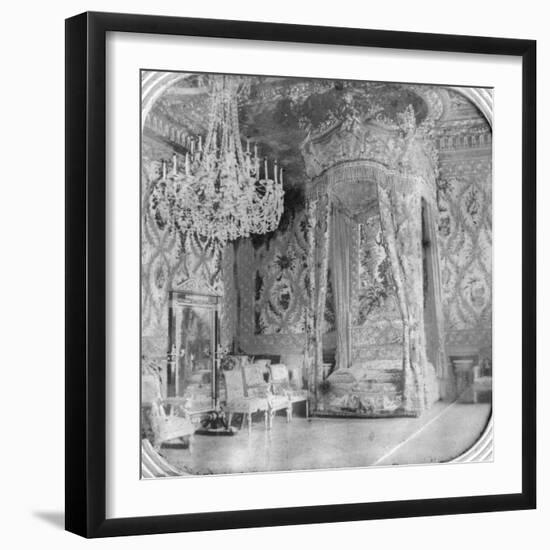 Marie Antoinette's Bedroom, Palace of Fontainebleau, France, Late 19th or Early 20th Century-null-Framed Giclee Print