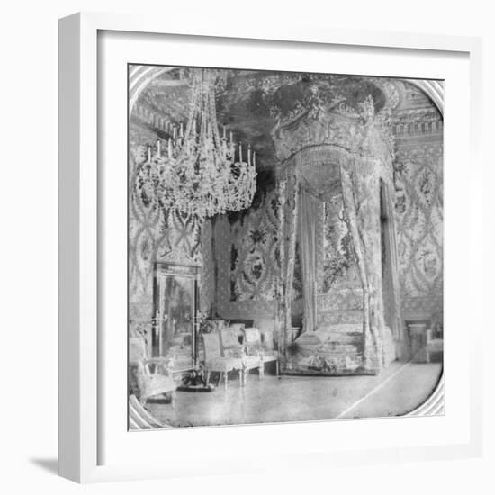 Marie Antoinette's Bedroom, Palace of Fontainebleau, France, Late 19th or Early 20th Century-null-Framed Giclee Print